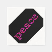 Serviette En Papier rose blanc (Devant)