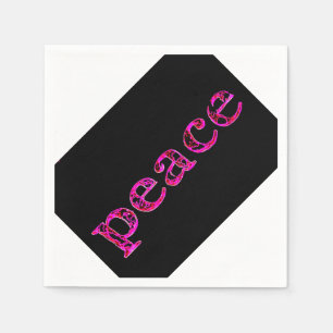 Serviette En Papier rose blanc