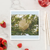 Serviette En Papier Rose blanche (En situation)