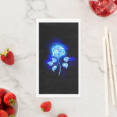 Serviette En Papier Rose bleu brûlant (En situation)