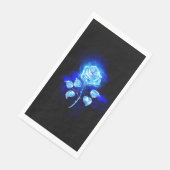 Serviette En Papier Rose bleu brûlant (Coin)