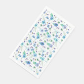 Serviette En Papier Rose bleue (Coin)
