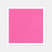 Serviette En Papier Rose brillant (couleur solide) (Devant)