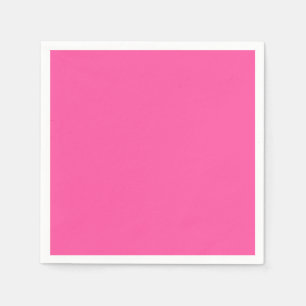 Serviette En Papier Rose brillant (couleur solide)
