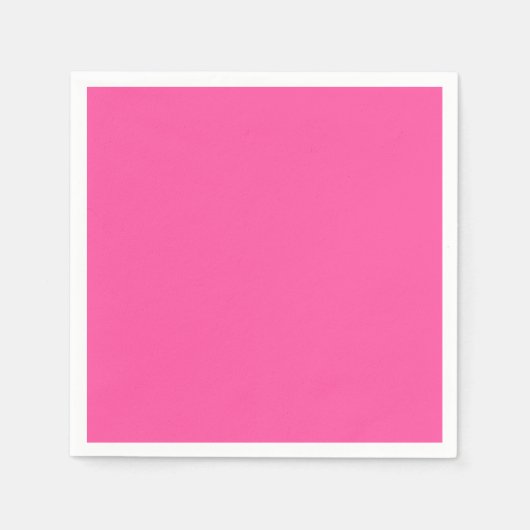 Serviette En Papier Rose brillant (couleur solide) (Devant)
