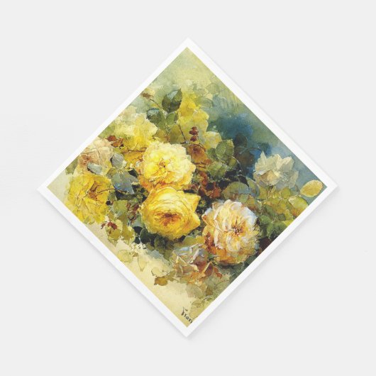 Serviette En Papier Rose, célèbre peinture, Papier Napkin (Coin)