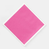 Serviette En Papier Rose chaud clair clair (Coin)