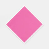 Serviette En Papier Rose chaud clair clair (Coin)