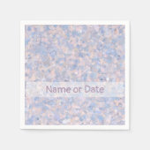 Serviette En Papier Rose clair et bleu (Devant)