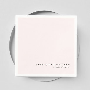 Serviette En Papier Rose clair moderne