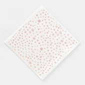 Serviette En Papier Rose Confetti Aquarelle points Papier Napkin (Coin)