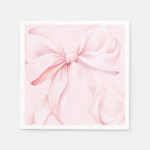 Serviette en papier rose coquette (Devant)