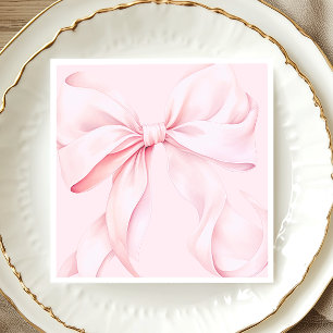 Serviette en papier rose coquette