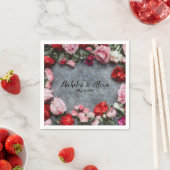 Serviette En Papier Rose Cracklin (En situation)