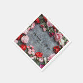 Serviette En Papier Rose Cracklin (Coin)