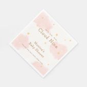 Serviette En Papier Rose Cute Nuage Neuf Fille Douche bébé (Coin)