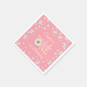 Serviette en papier Rose Daisie Wild One pour 1er  (Coin)