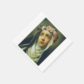 Serviette En Papier Rose de Lima par Francesco de Mura (Coin)