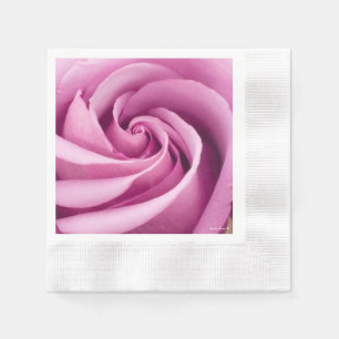 Serviette En Papier Rose de rose plié à la perfection - serviettes d