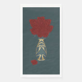 Serviette En Papier Rose de vacances (Devant)