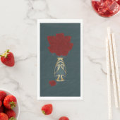 Serviette En Papier Rose de vacances (En situation)