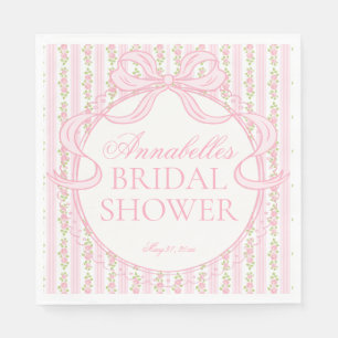 Serviette En Papier Rose Délicieux Mariage Floral Vintage Fancy Desser