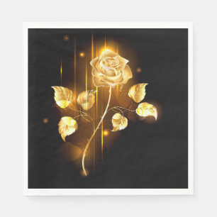Serviette En Papier Rose d'or ( rose d'or )