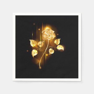 Serviette En Papier Rose d'or ( rose d'or )