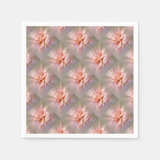 Serviette En Papier Rose doré (Devant)