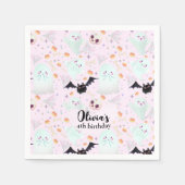 Serviette En Papier rose éffrayant (Devant)