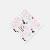 Serviette En Papier rose éffrayant (Coin)