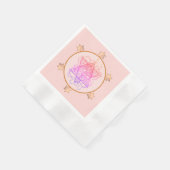 Serviette En Papier Rose Élégant papier étoile juive serviettes (Coin)