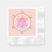 Serviette En Papier Rose Élégant papier étoile juive serviettes (Devant)