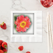 Serviette En Papier Rose en automne (En situation)