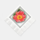 Serviette En Papier Rose en automne (Coin)