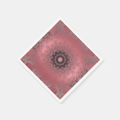 Serviette En Papier rose et gris (Coin)