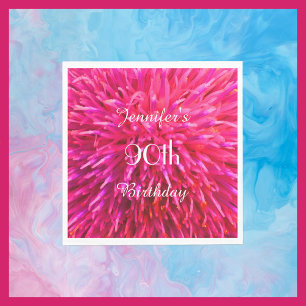 Serviette En Papier Rose, fête d'anniversaire de serviettes de papier