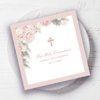 Rose Floral First Communion Cocktail