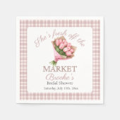 Serviette En Papier Rose Fraîchement arrivée sur le marché Cérémonie d (Devant)