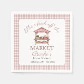 Serviette En Papier Rose Fraîchement arrivée sur le marché Mariage Cha (Devant)