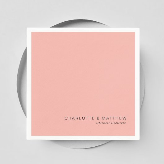 Serviette En Papier rose-fusée moderne