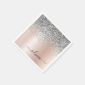 Serviette En Papier Rose Gold (Coin)