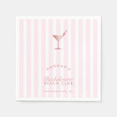 Serviette En Papier Rose Gold Imitation Texture Bachelorette Party (Devant)