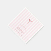 Serviette En Papier Rose Gold Imitation Texture Bachelorette Party (Coin)