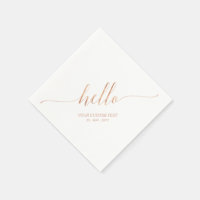 Rose Gold | Lettrine élégante et stylée Bonjour Fê