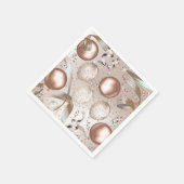 Serviette En Papier Rose Gold Rose & Parties scintillant Balloons Swee (Coin)