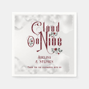 Serviette En Papier Rose gothique Cloud Neuf Mariage Halloween