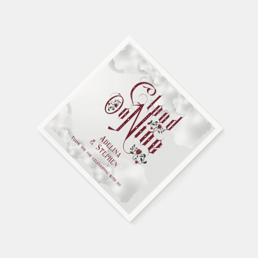 Serviette En Papier Rose gothique Cloud Neuf Mariage Halloween (Coin)