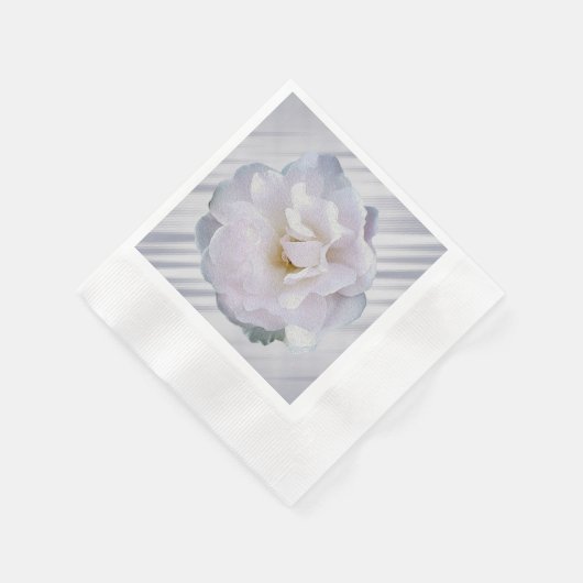 Serviette En Papier Rose grise rose (Coin)