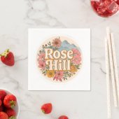 Serviette En Papier Rose Hill (En situation)